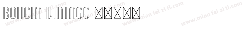 Bohem Vintage字体转换